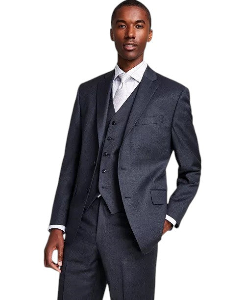 Michael Kors Mens Classic fit Wool Suit Jacket Blazer 46 R Dark Grey Solid