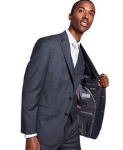 Michael Kors Mens Classic fit Wool Suit Jacket Blazer 38 S Gray Solid