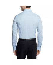 Men's Slim-Fit Solid Stretch Shirt - Blue - Size 16 16