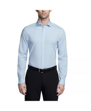 Men's Slim-Fit Solid Stretch Shirt - Blue - Size 16 16