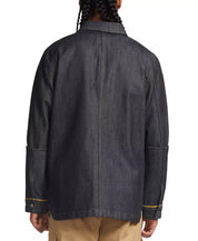 CATERPILLAR Mens Self Edge Denim Work Jacket Large Blue Jean