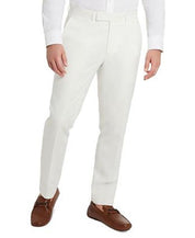 Kenneth Cole Reaction Mens Slim-Fit Stretch Linen Suit Dress Pants Cream 40 x 32