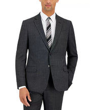 AX Armani Exchange Mens Slim Fit Sport Coat Blazer  Grey Pindot 38R