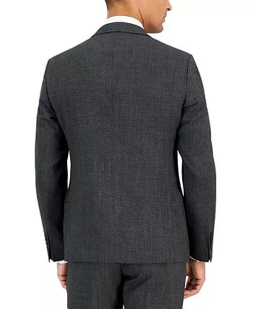 AX Armani Exchange Mens Slim Fit Sport Coat Blazer  Grey Pindot 38R