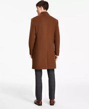 Michael Kors Men's Classic Fit Wool Cashmere Blend Overcoat 36S Vicuna Brown