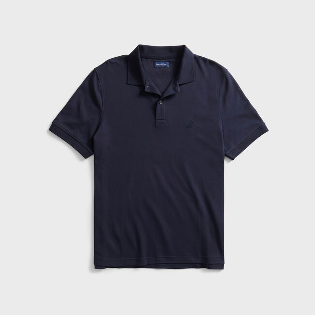 Nautica Men's Dark Blue Short Sleeve Polo Shirt Small