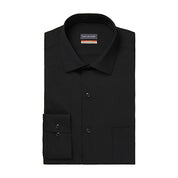 Van Heusen Mens Regular fit Dress Shirt Medium 15-15.5 34-35 Black Solid