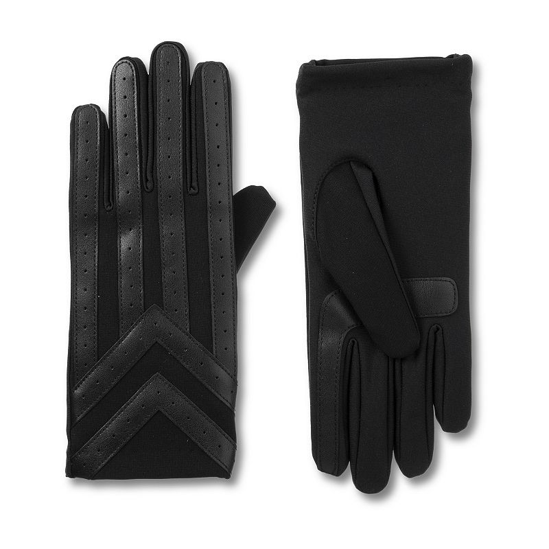Isotoner Men's Xl Black Water Repellent Gloves