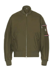 Moncler Mens Bharani Bomber Jacket Coat 5 / XXL Olive Green