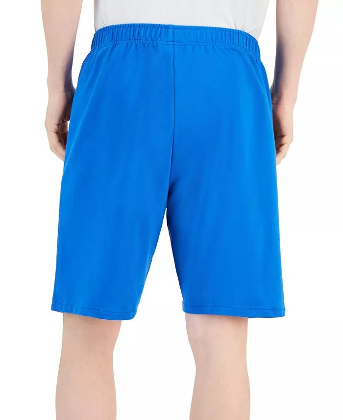 Lacoste Men's Knit Logo Lounge Shorts Medium Blue