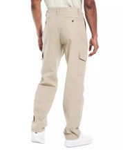 NAUTICA Men's Classic Fit Linen Blend Cargo Pants 34 x 30 Tan Beige
