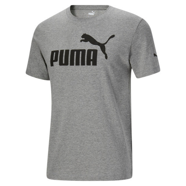 Puma Men Regular fit Short Sleeve T-Shirt Shirt Medium Grey Solid