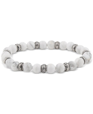 Bespoke Mens Gemstone Bracelet White Marble