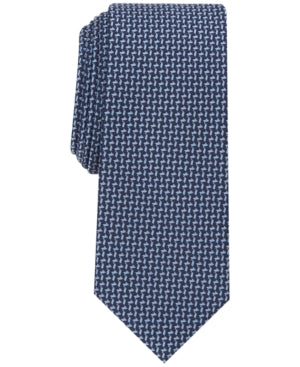 Alfani Mens Tie Palazzo Mini Necktie Blue