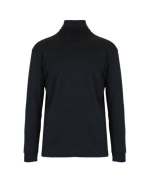 Galaxy By Harvic Men's Turtleneck Long Sleeve T Shirt Black XL