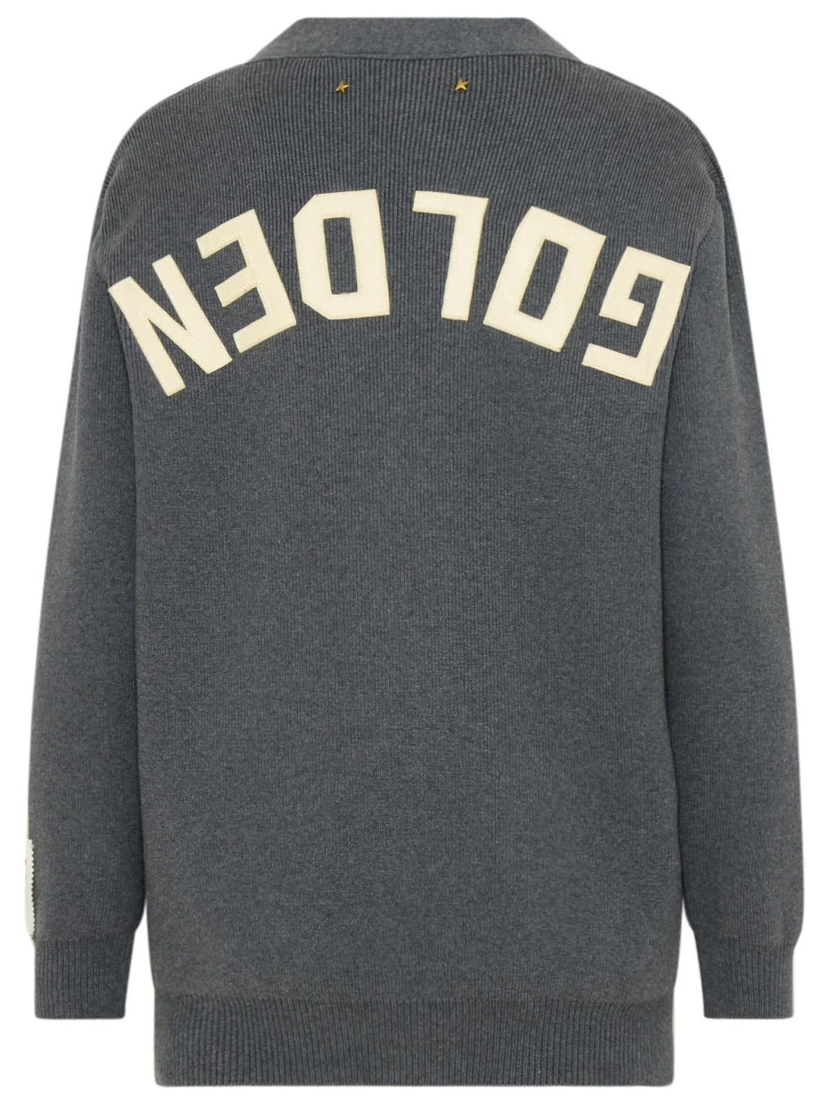 GOLDEN GOOSE Womens Darnelle Basic Cardigan Sweater Small Grey