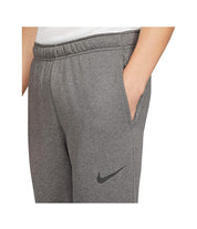 Nike Men's DriFit Taper Fitness Fleece Pants Charcoal Heather Grey Large