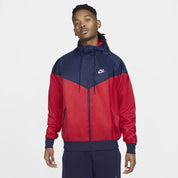 Nike Men's Zip Windrunner Jacket Red White Medium WInd breaker