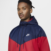 Nike Men's Zip Windrunner Jacket Red White Medium WInd breaker