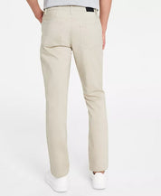 Calvin Klein Men's CK Move 365 Slim Fit Flat Front Pants Beige 34 x 30