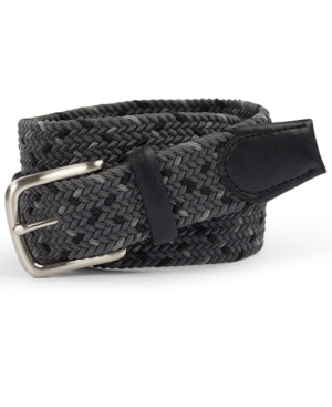 Men's Braided Belt Gray Club Room Large