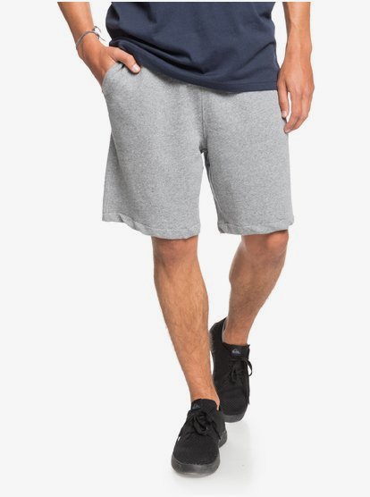 Quiksilver Men's Essentials 19" Mid Length Shorts Light Gray Heather Large