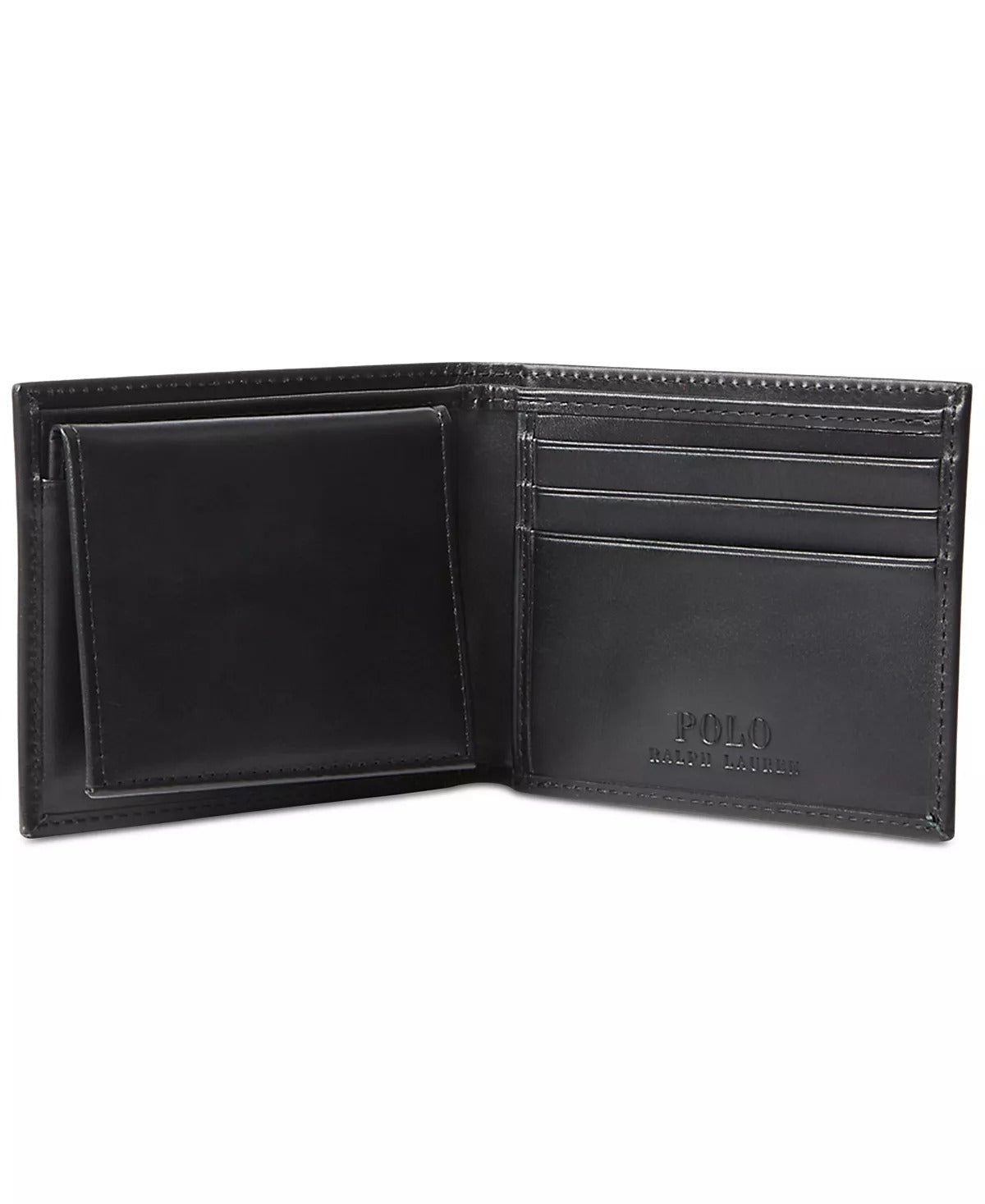 Polo Ralph Lauren Men's Burnished Leather Passcase - Black