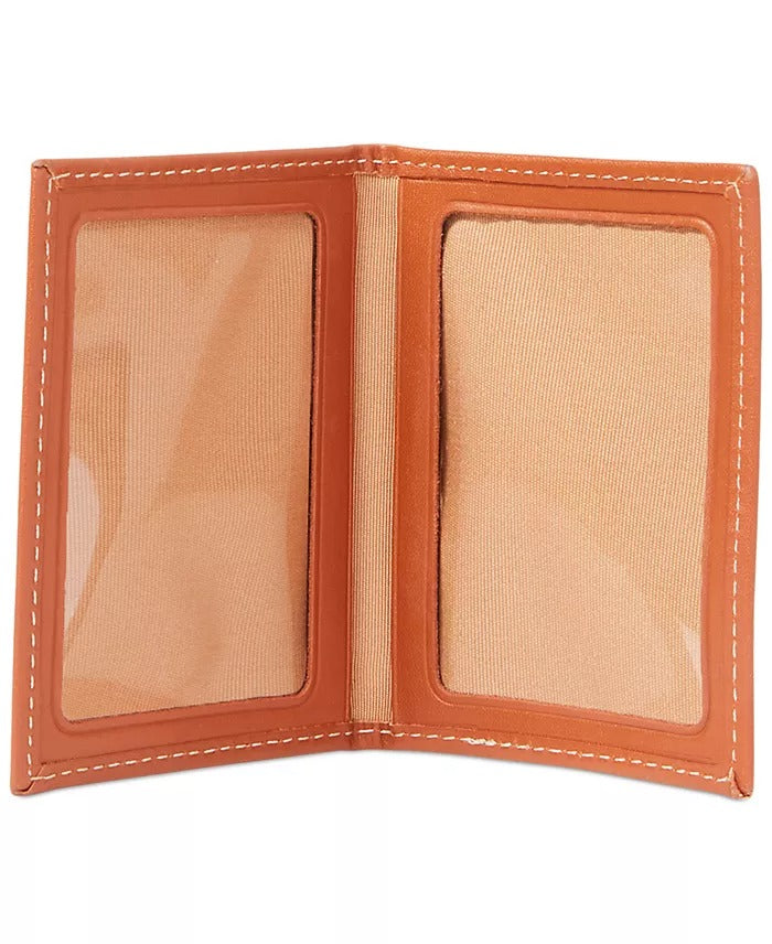 Polo Ralph Lauren Men's Burnished Leather Passcase Wallet Brown