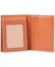 Polo Ralph Lauren Burnished Billfold W/ Window Brown Wallet