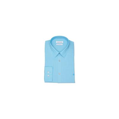Calvin Klein Men's Slim fit Flex Collar Dress Shirt  Light Indigo Blue 15.5 / 32-33