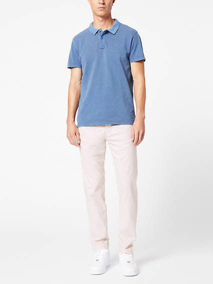 Dockers Mens Alpha Chinos Lightweight Tapered Fit Pants Cream 36 x 29