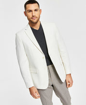 Tommy Hilfiger Men's Slim Fit Blazer Cream White 40R