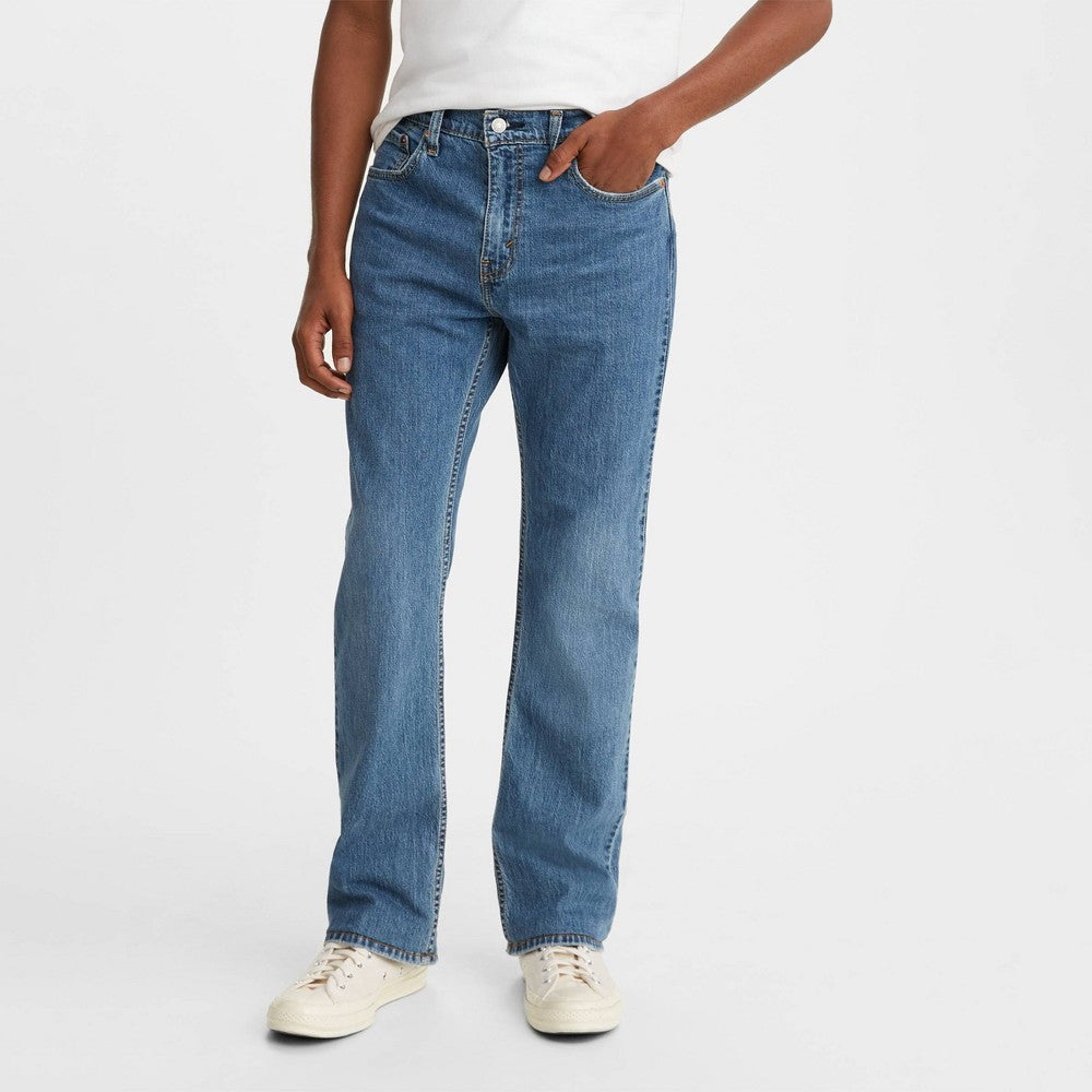 Levi's Men's Slim Fitted Bootcut Jeans Fremont Blue 36 x 34