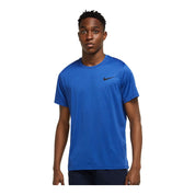 Nike Men's Hyperdry Training Short Sleeve T Shirt Blue Medium