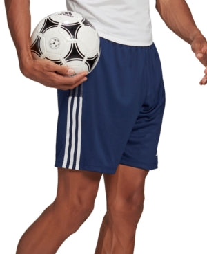 adidas Mens Aero ready Tiro 8 Training Shorts Navy Blue White 2XL