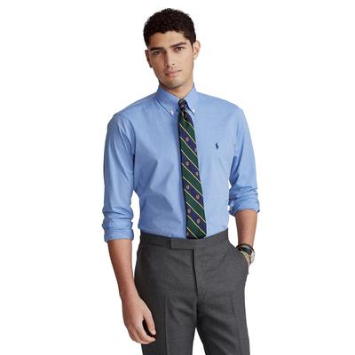 Polo Ralph Lauren Mens Classic Long Sleeve Poplin Button Down Shirt Blue Small