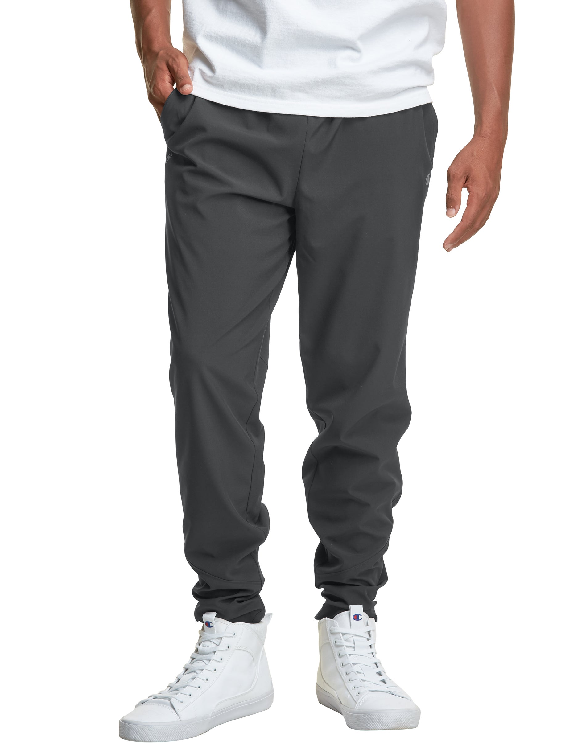 Champion Mens MVP Modern Fit Stretch Running Pants Grey 2XL