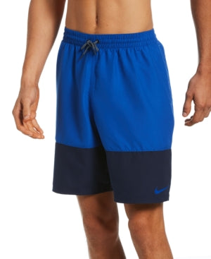 Nike Men Regular fit Swim Trunks Swimwear Medium Blue Solid