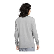 Nike Mens Long Sleeve Crewneck Graphic T Shirt  Grey Small