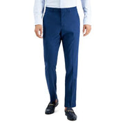 Perry Ellis Mens Slim fit Dress Pants 36 / 32 Navy Blue Solid Stretch
