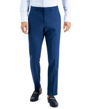 Perry Ellis Mens Slim fit Dress Pants 30 / 30 Navy Blue Solid
