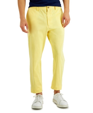 Club Room Men's Four Way Stretch Pants Sunwash Yellow 34 x 32