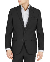 Bar III Mens Slim-Fit Solid Suit Jack Black 44R Wool