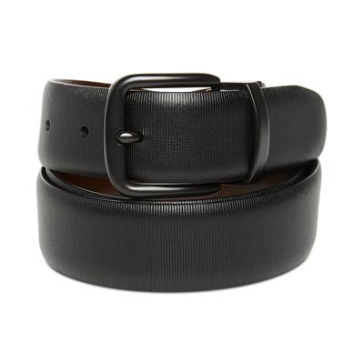 Perry Ellis Portfolio Mens Regular Reversible Dress Belt Apparelbelt 32 Black