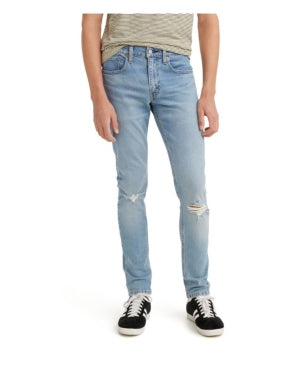 Levi's Mens Tapered Leg Skinny Jeans 31 X 30 Light Blue