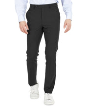 Bar Iii Mens Skinny fit Wool Dress Pants 32 / 32 Black Solid
