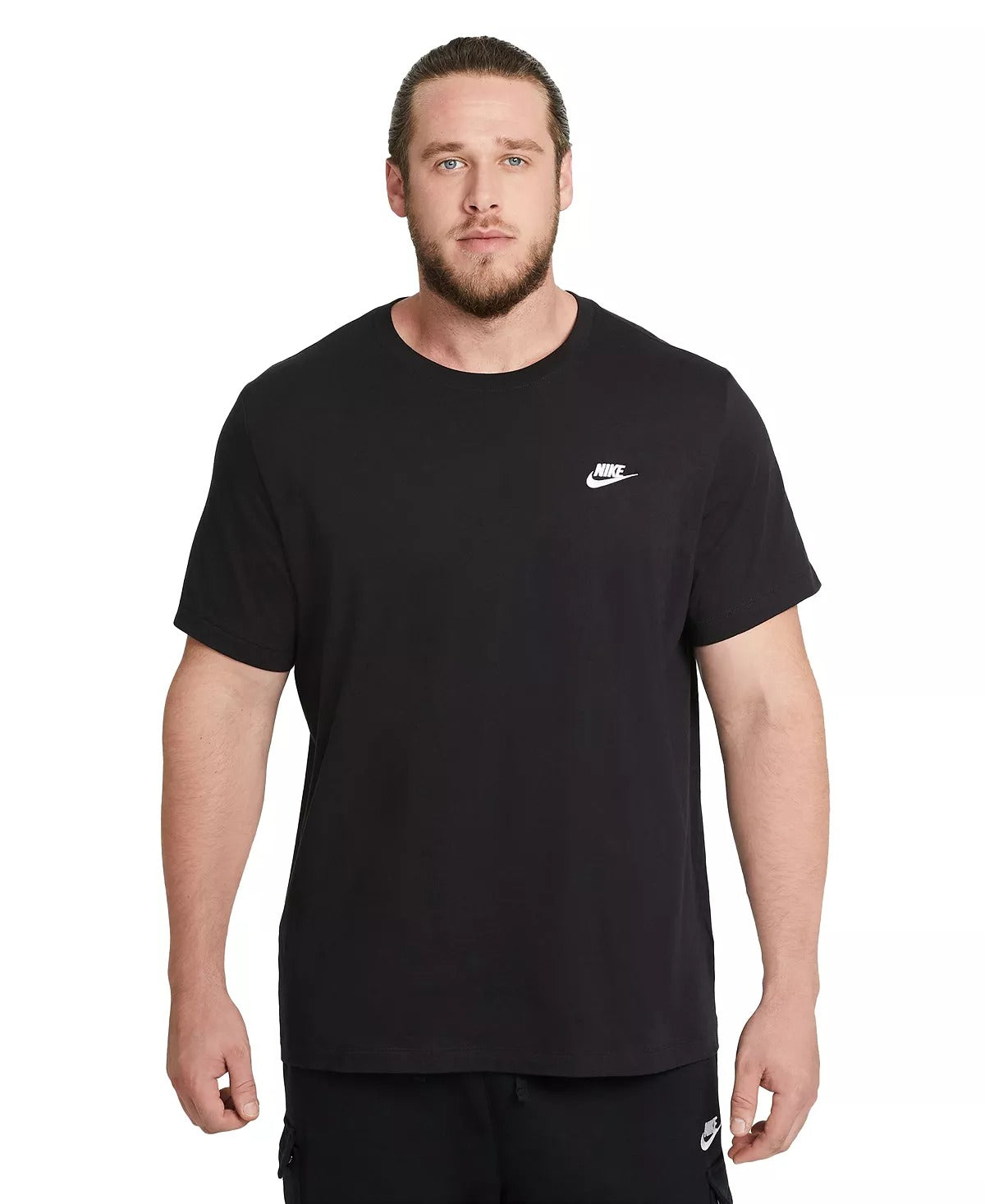 Nike Men's Sportswear Club T-Shirt XL Black / White Logo