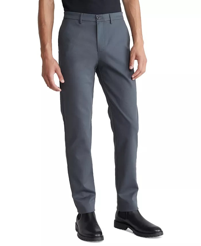 Calvin Klein Men's Slim Fit Chino Pants Forged Iron Grey 36 x 30