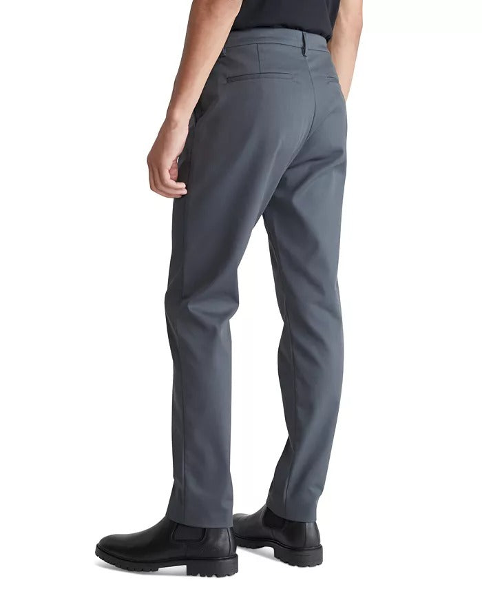 Calvin Klein Men's Slim Fit Chino Pants Forged Iron Grey 36 x 30