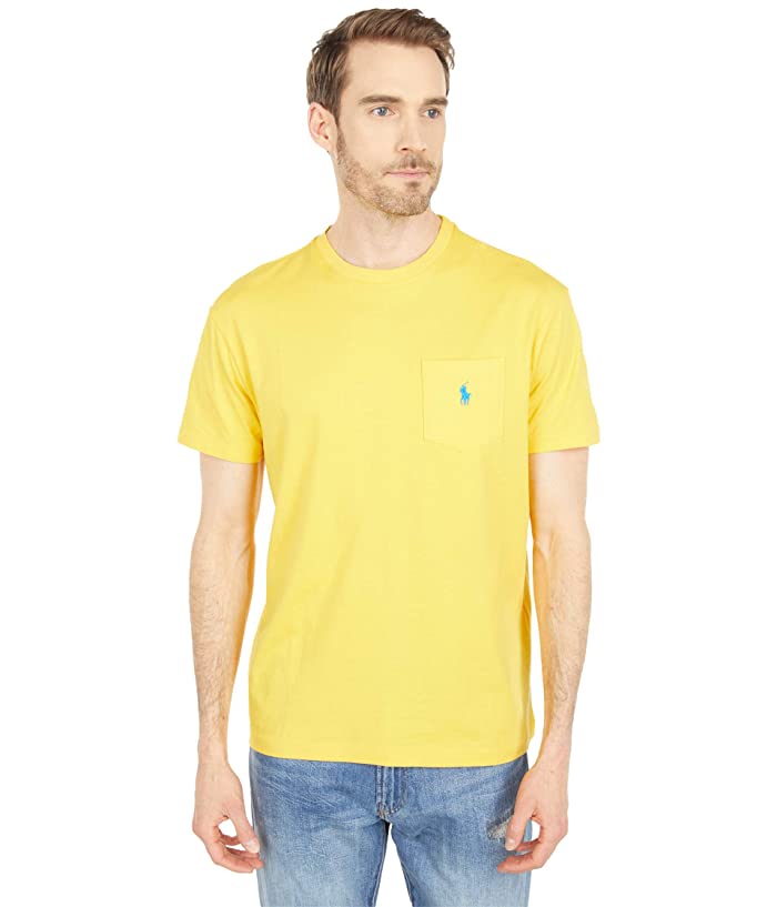 Ralph Lauren Men's Classic fit Jersey Tshirt Yellow Large